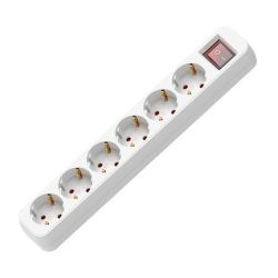 Разклонител Muhler с ключ, 6G, 1.5mm2, 1.5m