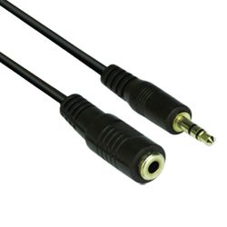 Кабел Vcom CV-202 3.5mm Stereo M / F-3m