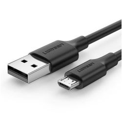 Кабел Ugreen US289 USB A/microUSB, 1m. черен