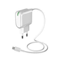 Зарядно устройство VS Mobile TC24A8P 2xUSB 2.4A с делим кабел за Apple устройст