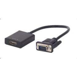 Адаптор Pasat VGA to HDMI + 3.5mm stereo jack 0.25m