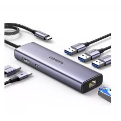 Разклонител HUB Ugreen CM512 6in1
