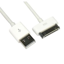 Кабел Vcom CU-271A iPhone Data Cable 30p - 1m