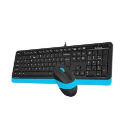 Клавиатура A4 F1010 Fstyler  + мишка черно и синьо