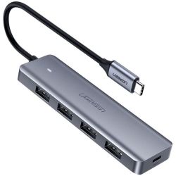 Разклонител HUB Ugreen CM219 4xUSB3.0 A 1xUSB-C input USB-C