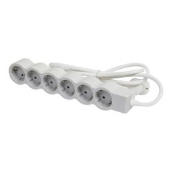 Разклонител Legrand 694572 6x2P+E с кабел 5м Standart Бял