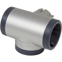 Адаптор Legrand 694524 2x Шуко Т-образен въртящ с USB A+C