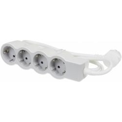 Разклонител Legrand 694552 4x2P+E с кабел 1.5м Standart Бял