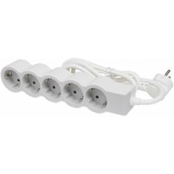 Разклонител Legrand 694555 5x2P+E с кабел 1.5м Standart Бял