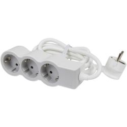 Разклонител Legrand 694567 3x2P+E с кабел 5м Standart Бял
