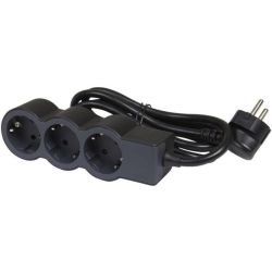 Разклонител Legrand 694560 3x2P+E с кабел 3м Черен