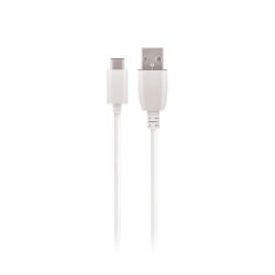 Кабел Maxlife USB - USB-C 2,0 m 2A бял