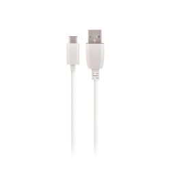 Кабел Maxlife USB - USB-C 1 m 3A бял