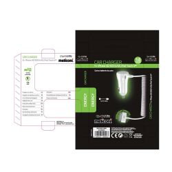 Зарядно устройство Meliconi CC10A30PA 12-24V 1А неделим кабел 1.2м за Iphone 4