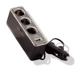 Разклонител Pasat Auto CIGARETTE 3 X SOCKET + USB