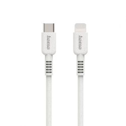 Кабел Hama 187284 ECO USB-C - Lightning 1 м бял