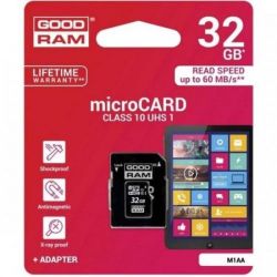 Карта памет Goodram MICRO SDHC MEMORY CARD 32GB GOODRAM+1ADP CLASS10
