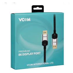 Кабел Vcom Display Port 1.4 DP M/M – 8K, CG635-G-1.5m