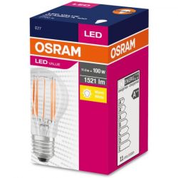 Лампа Osram VALUE FILAMENT CLA100 1520lm/827 E27