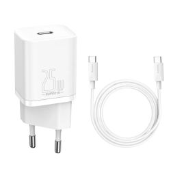 Зарядно устройство Baseus USB-C 25W+ 1m USB-C TZCCSUP-L02