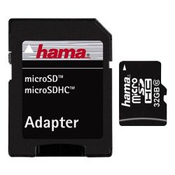 Карта памет Hama 108089 SDHC 32GB micro Class 10 с преходник
