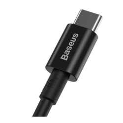 Кабел Baseus USB A to 3.1 Type-C fast 6A CATYS-01 black 1m69531