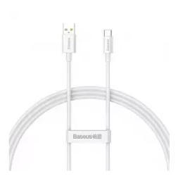 Кабел Baseus USB A to 3.1 Type C fast 5A CAYS001302 1m white