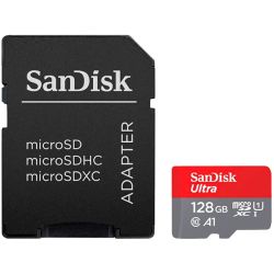 Карта памет SanDisk Ultra microSDXC128GB+SD адаптер 140MB/s Class 10 U