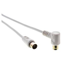Кабел Sencor SAV 169-015W ANT.COAX.CAB.M-F 90°