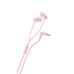 Слушалки Ploos PL 3.5 мм тапи с микрофон розови