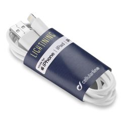Кабел Cellular line TA MFI USB-C към Lightning 90 см бял
