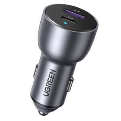 Зарядно устройство Ugreen CD213 12V 1xUSB-C+1xUSB A, 52,5W