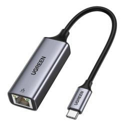 Адаптор Ugreen CM199 USB-C/RJ45, метал