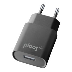 Зарядно устройство Ploos PL 220V USB 1A черно